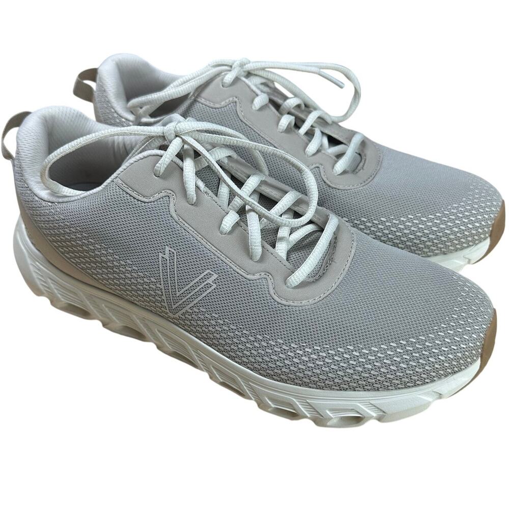 Vionic Mesh Lace Up Walking Sneaker Priscilla Cobblestone Women's Size 11 EUC